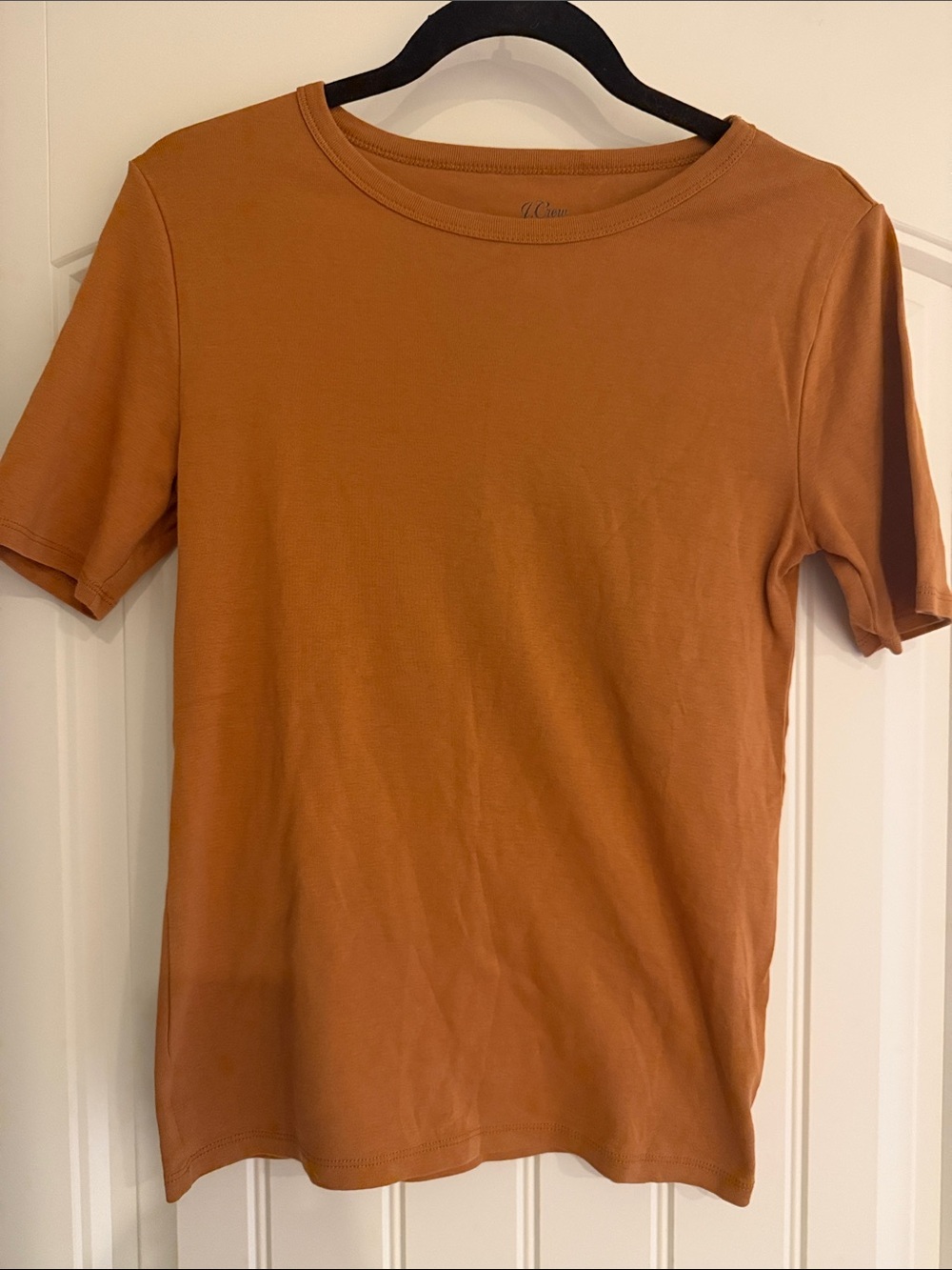 J. Crew classic cotton Short Sleeve Tee in Burnt Camel